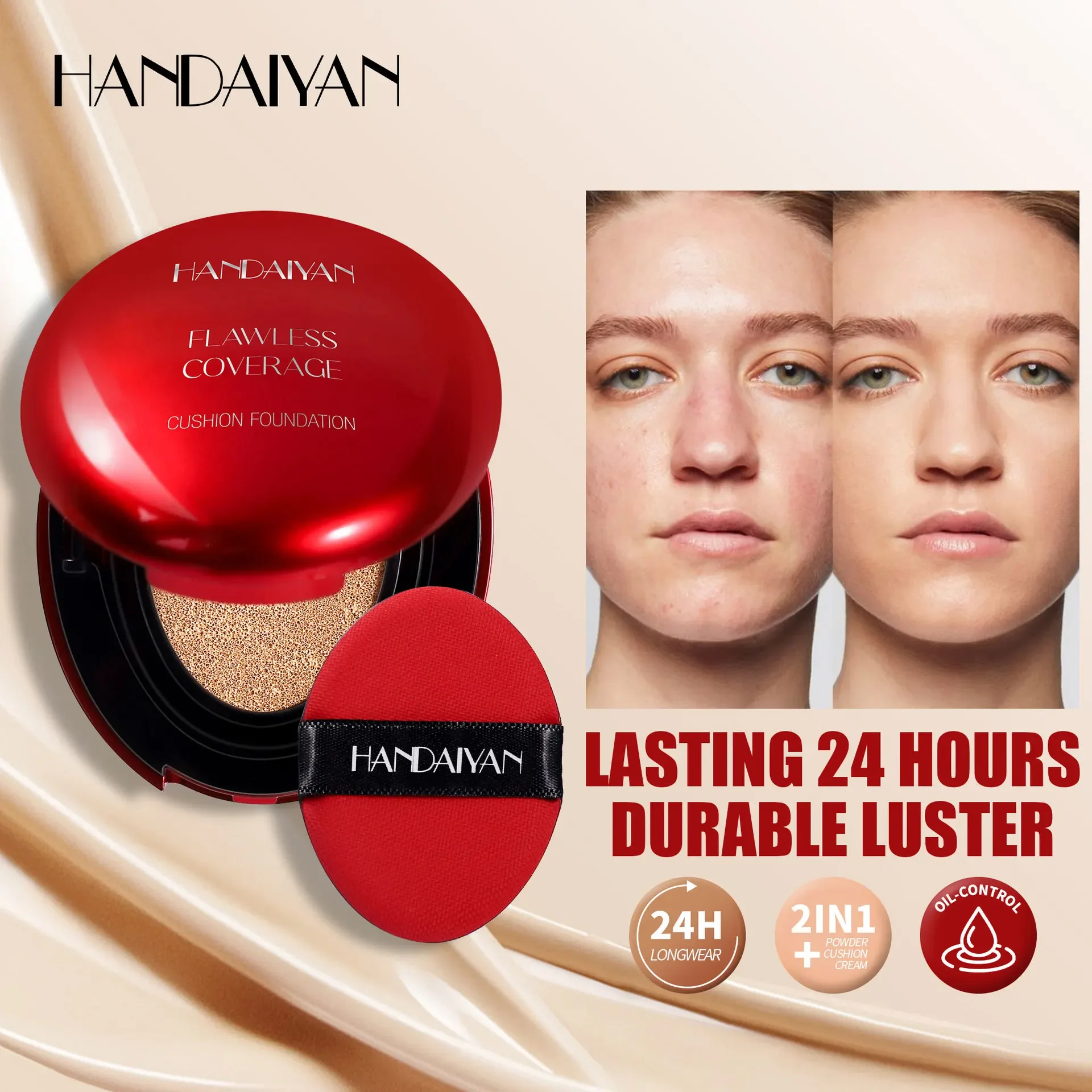 Bb Cushion Korean - Korean Air Cushion Foundation - Light
