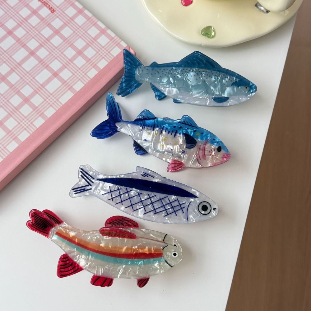 Korean Girls Lifestyle - Hairpin Ocean Animal Hair Claw Pvc