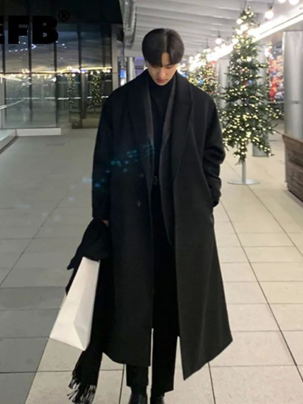 Korean Girls Lifestyle - Korean Style Men's Loose Casual Single-breasted