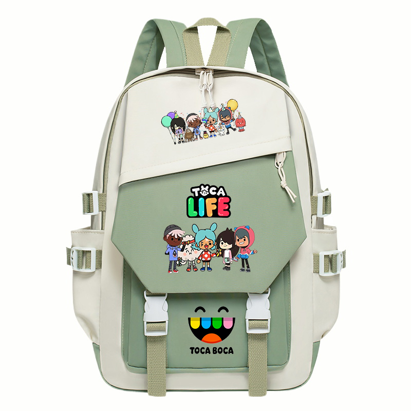 Toca Life World Print Backpack - Korean Girls Lifestyle 评论和价格